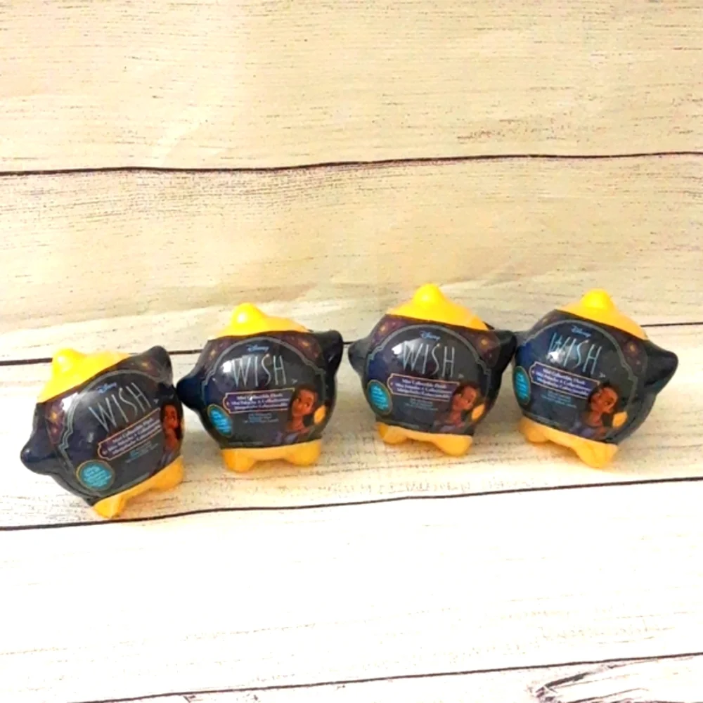 Disney Wish Mini Blind Capsule Plush Collectible Lot of 4 NIP FACTORY SEALED